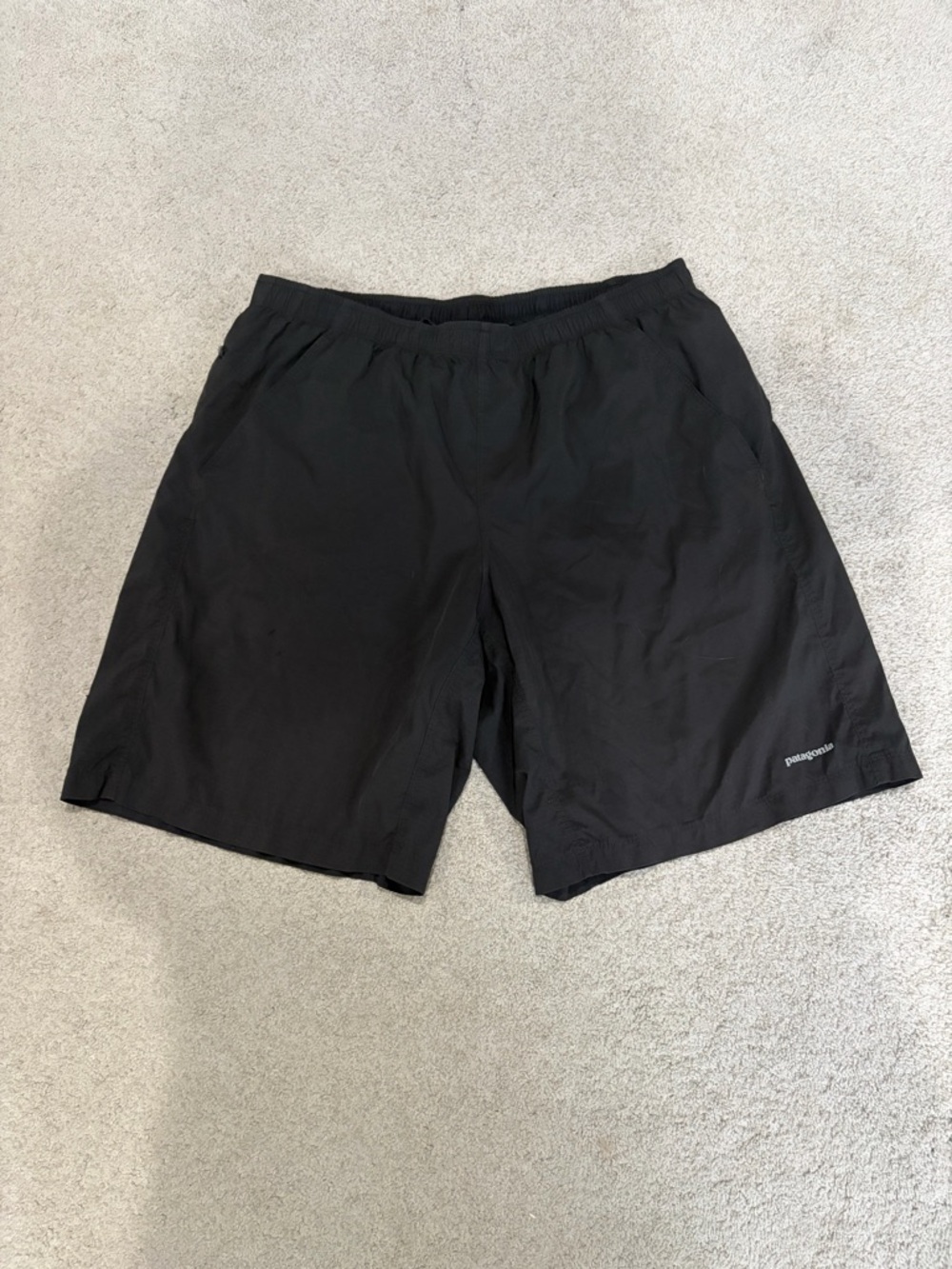 Patagonia Black Athletic Shorts with Elastic Waist , Men’s Size Large, Comfort